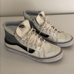 Vans Sk8-Hi Slim Cutout Mesh High-Top Leather